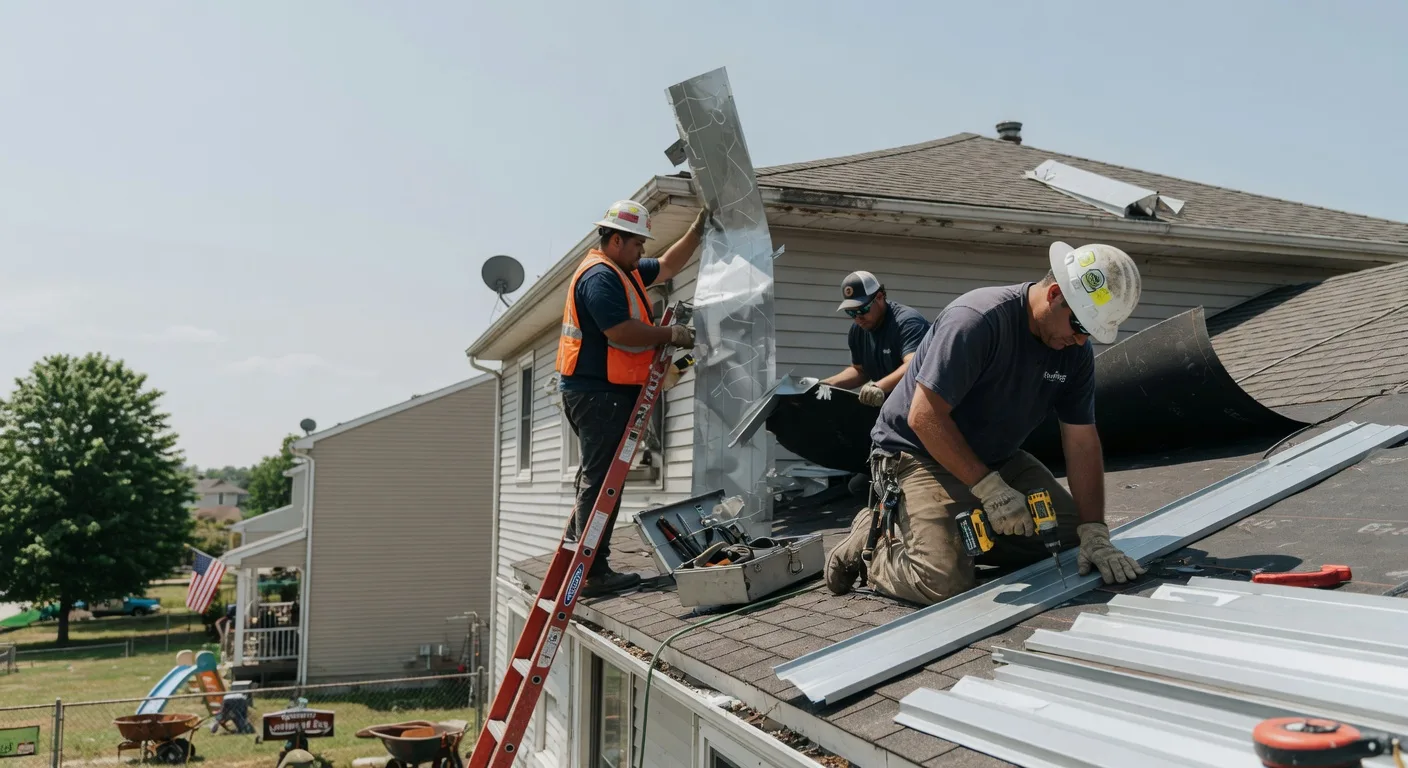 Storm Damage Metal Roof Repair in Canadian, OK